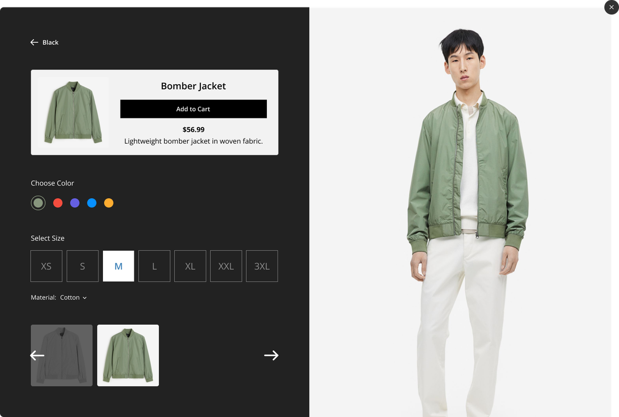 Add To Cart functionality for UGC Widgets using Shopify